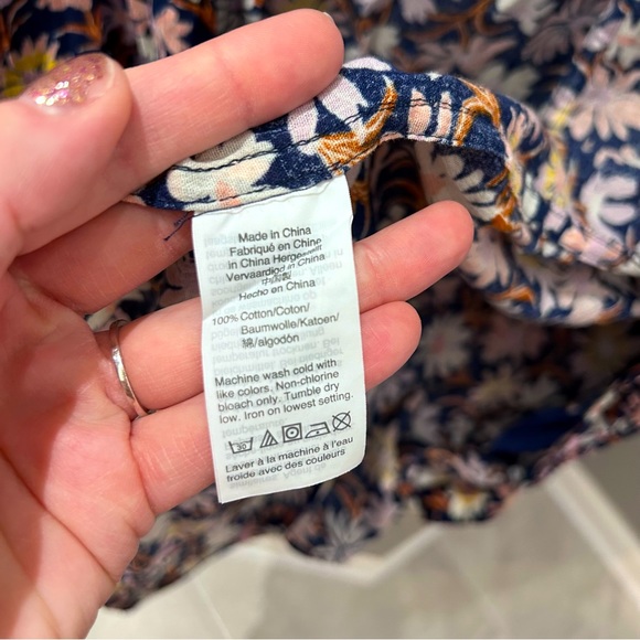 Madewell Floral Open Front Light Weight Kimono- Lg - Picture 6 of 8